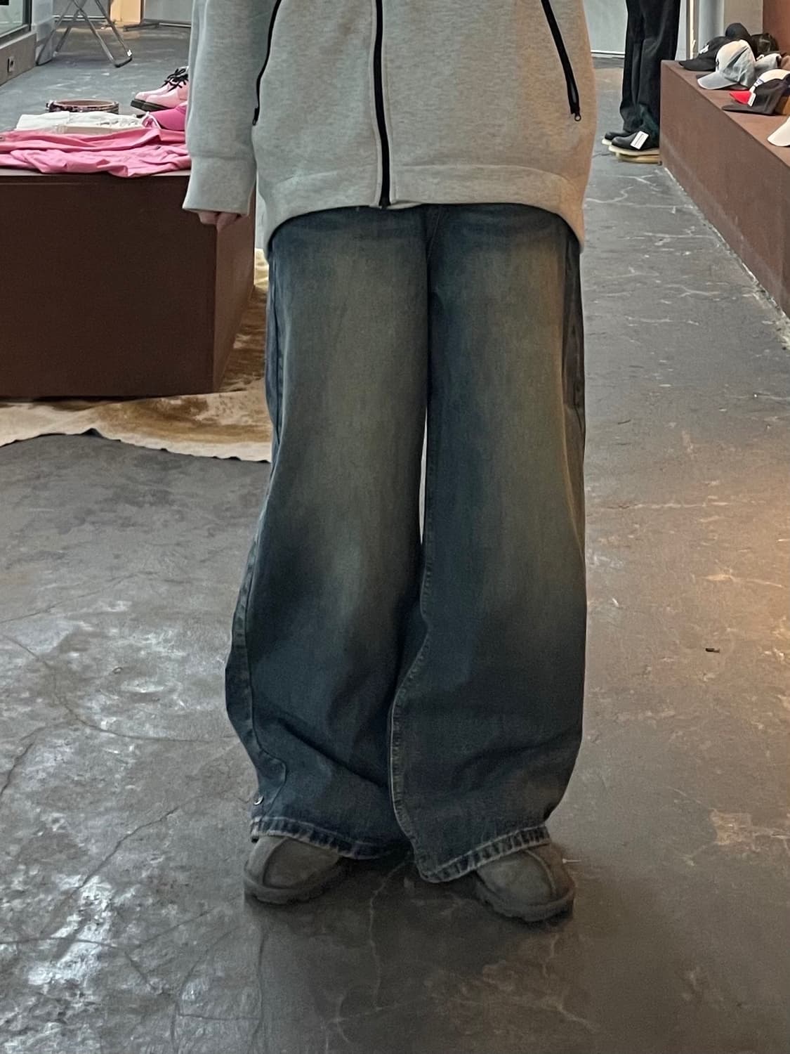 빈티지 워싱 데님 팬츠 H1955 상품이미지1