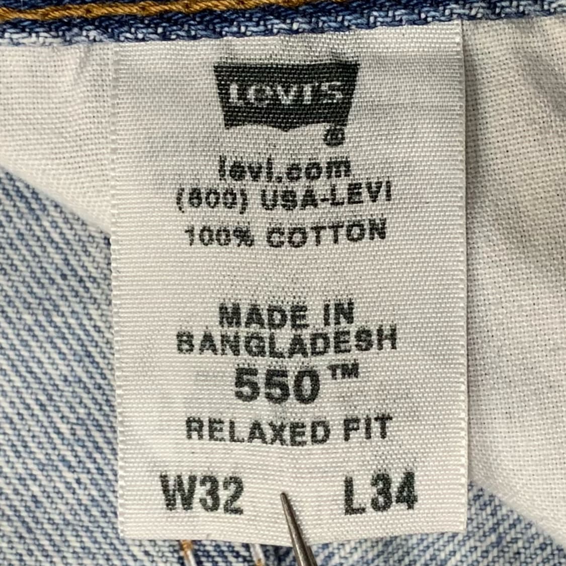 [32,33] 00's 리바이스 550 릴렉스드핏 데님팬츠 상품이미지5