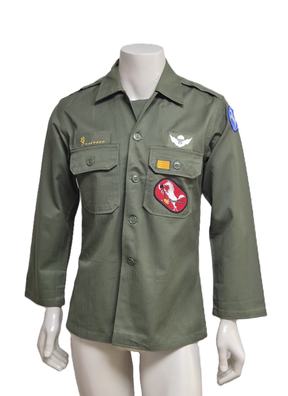 육군 구형 9사단 수색대대 병장 민무늬 전투복 상의 자켓 (M) 상품이미지1