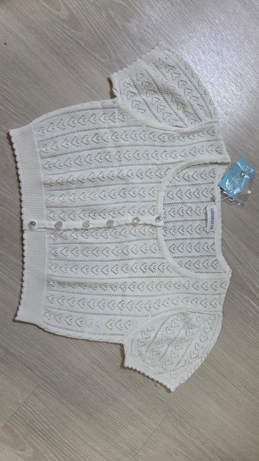로디스포토 하트 무늬 볼레로 가디건 상품이미지1