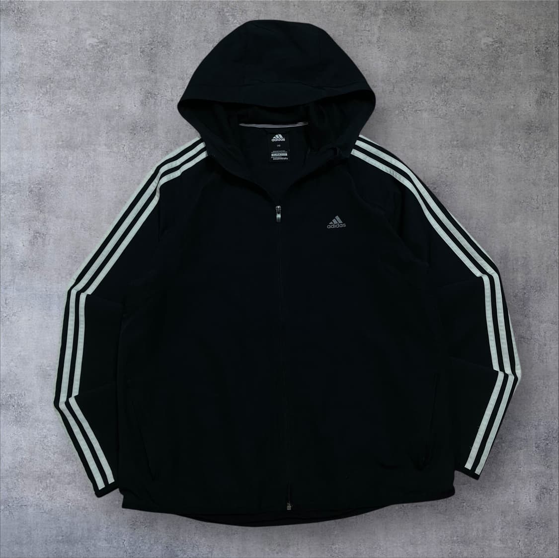 아디다스 스몰 로고 사이드 라인 블랙 바람막이 상품이미지1