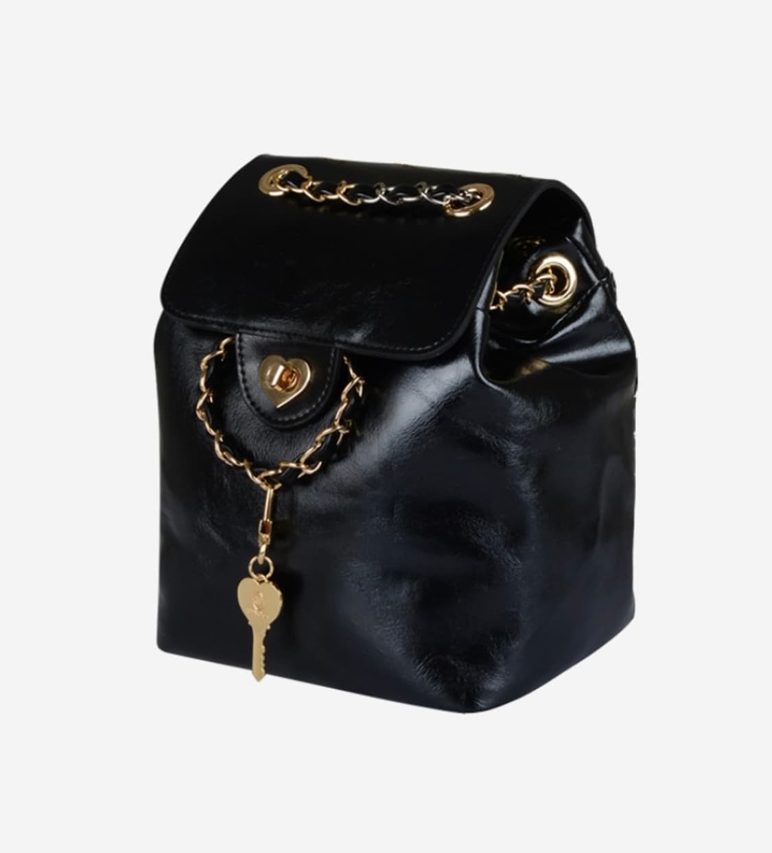 (새상품)한정판! 아노에틱 하트 클래식 백팩 위드 키링 블랙 상품이미지1