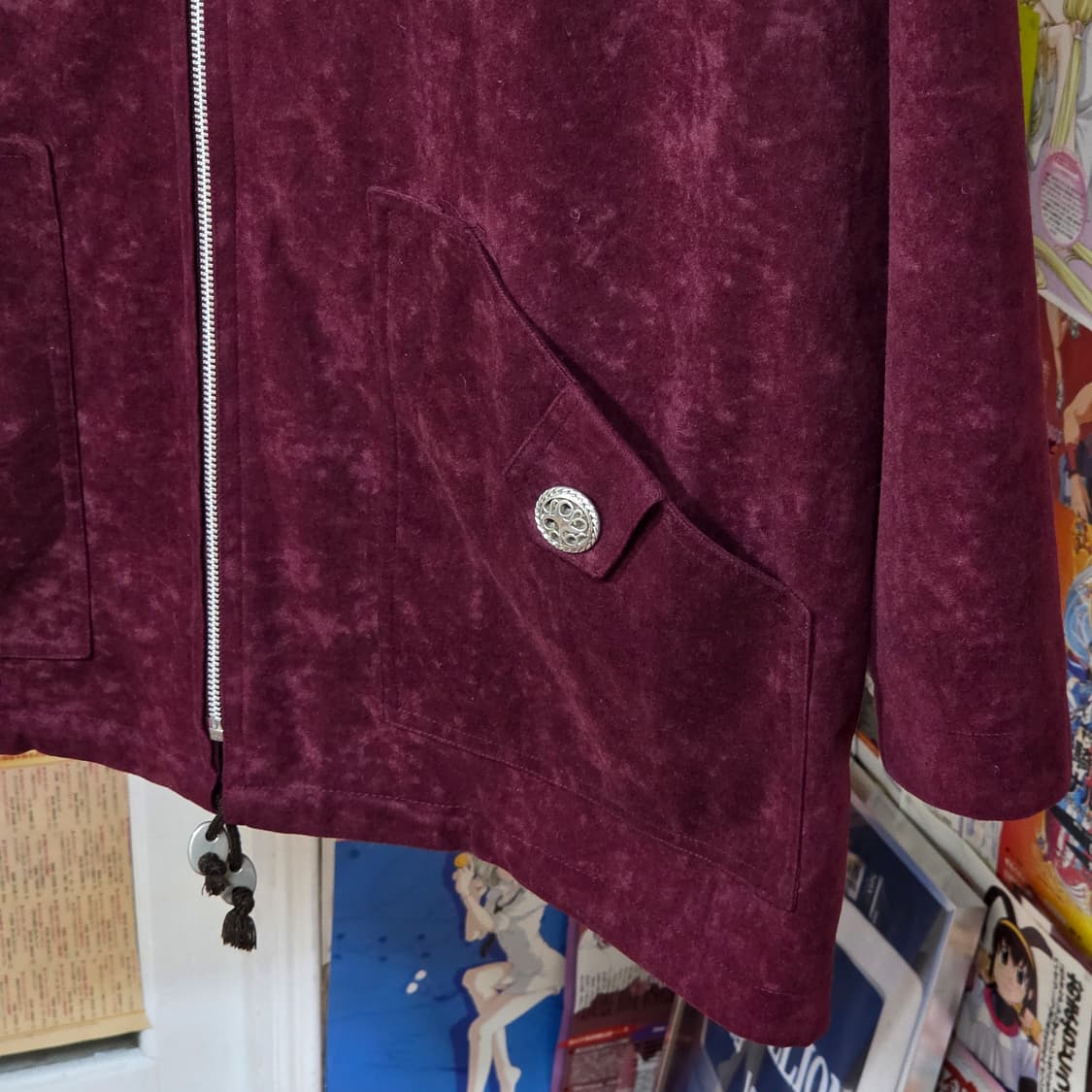 JPN 버건디 스웨이드 야상 자켓 상품이미지4