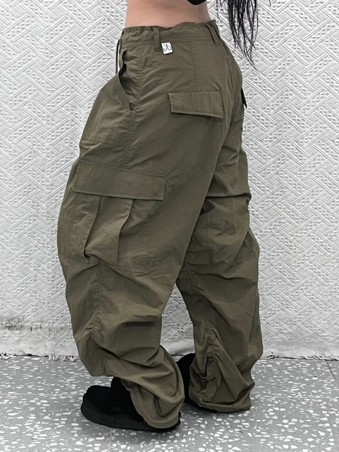 엑스톤즈 스트릿 힙합 아메카지 말차카키 카고팬츠 M C09682 상품이미지2