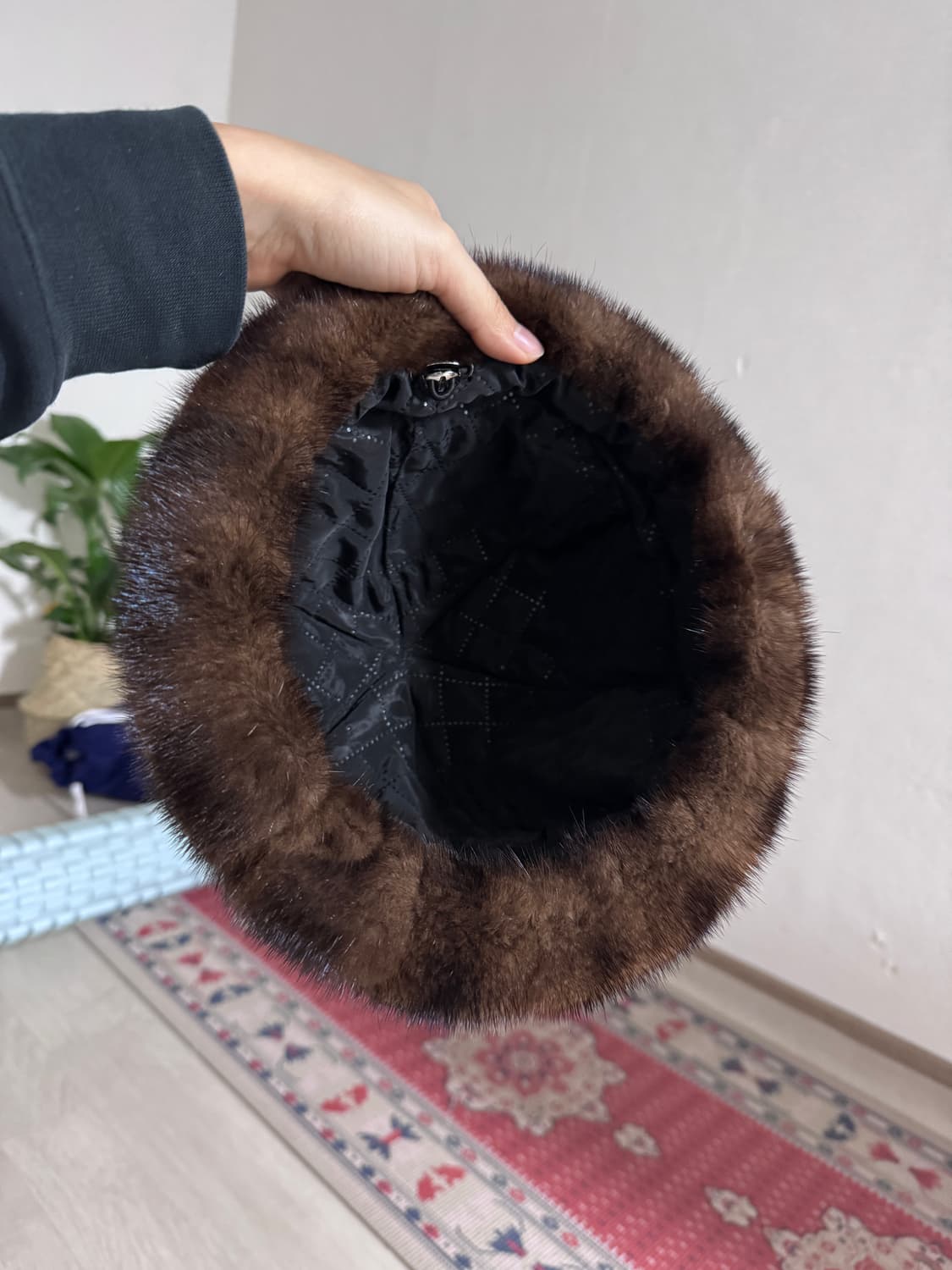 리얼 밍크 겨울 모자 상품이미지3