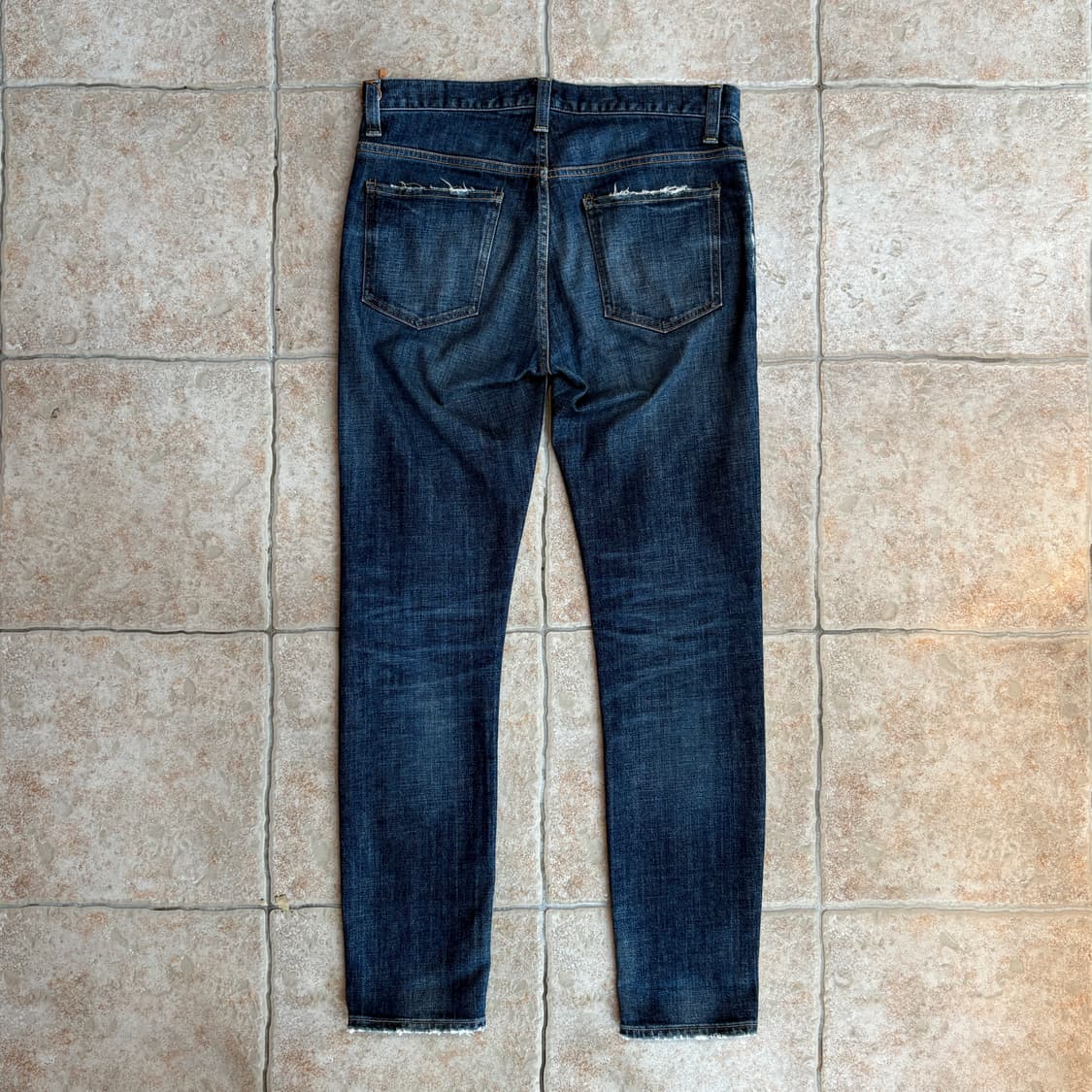 10s Red card, destroyed denim pants 상품이미지5
