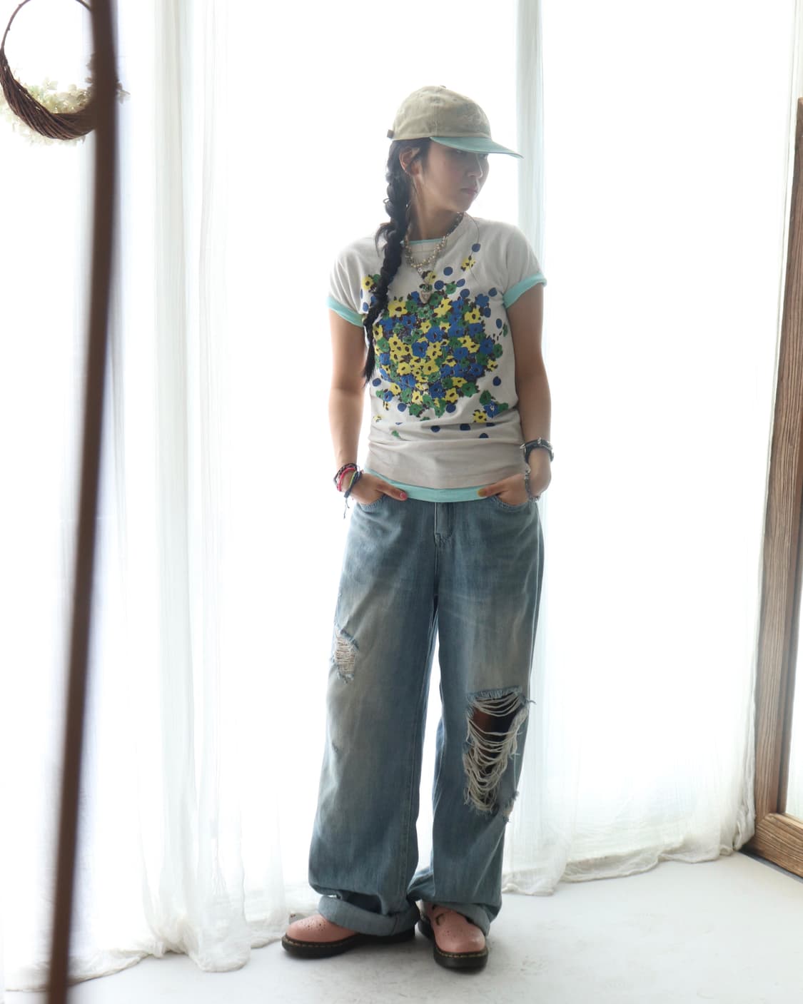 [45rpm] Flower Graphic T-Shirt 상품이미지4
