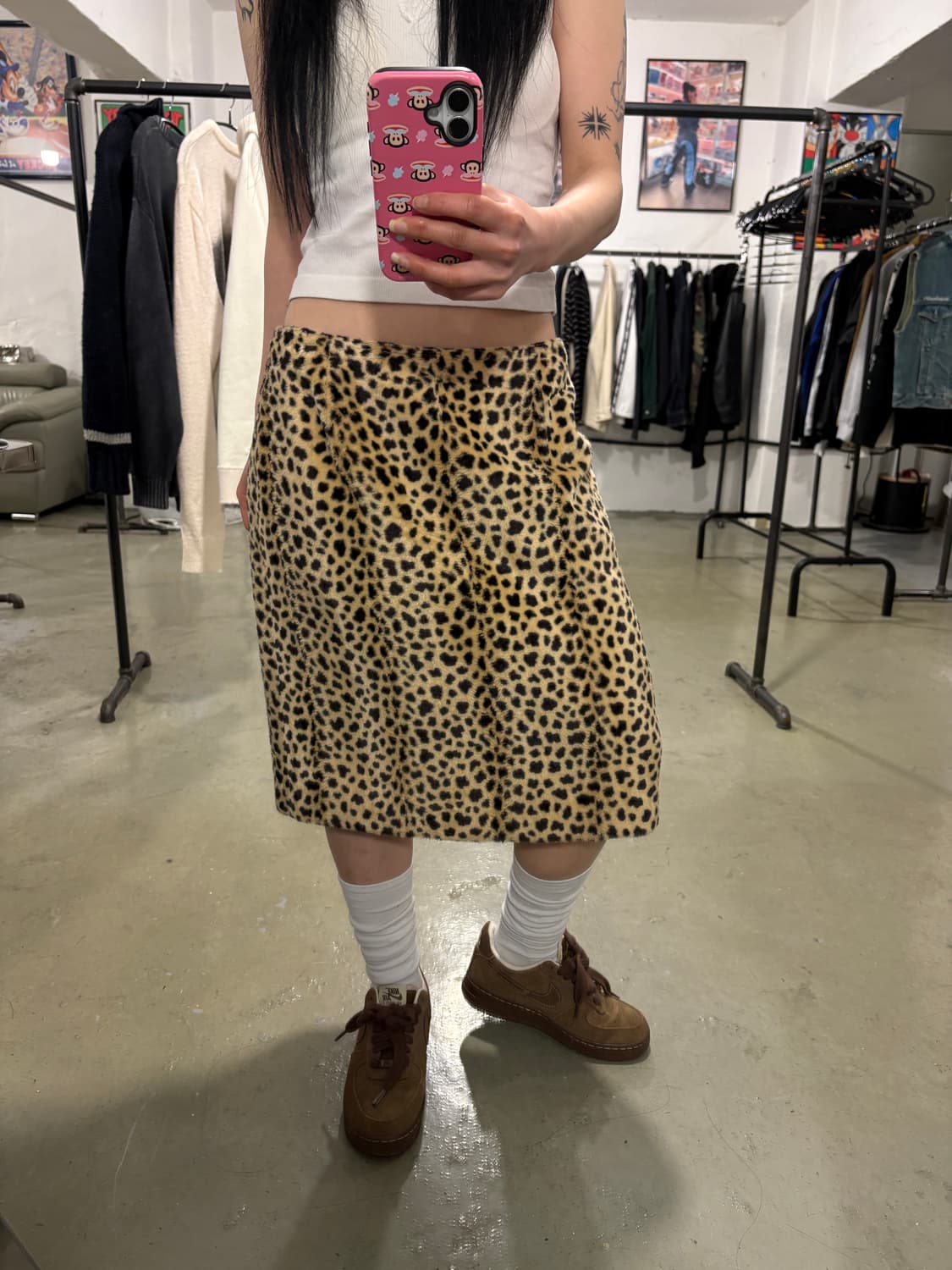 일제 빈티지 레오파드 치마 상품이미지3