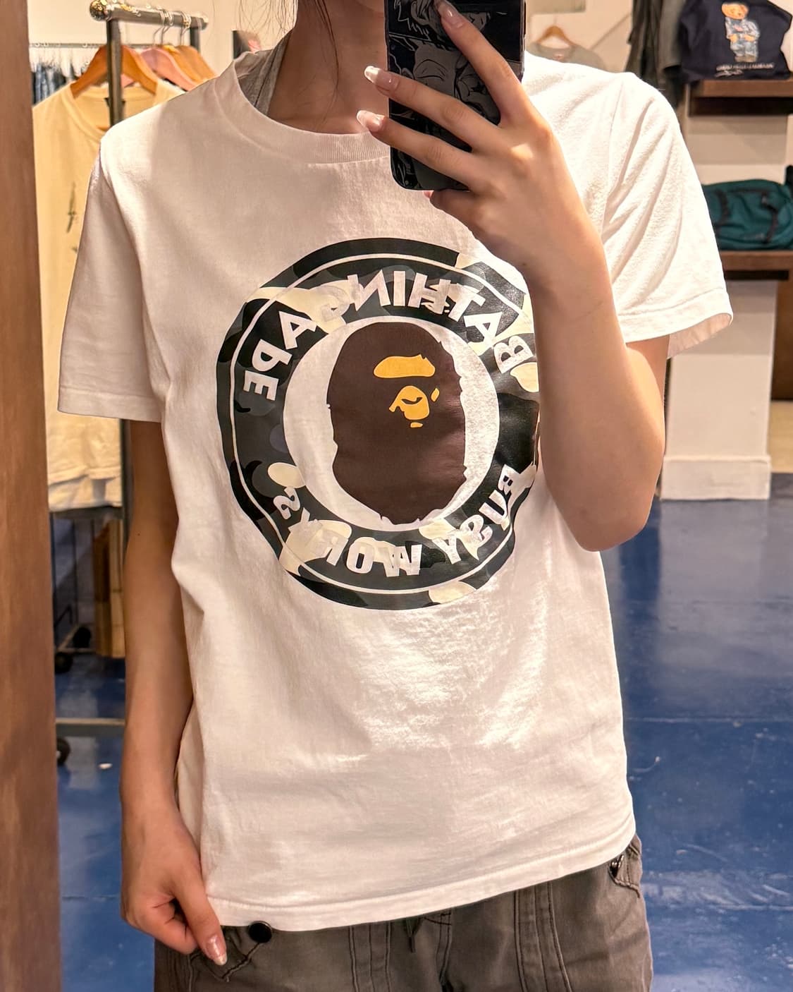 BAPE 베이프 레이디 컬리지 반팔티 상품이미지1
