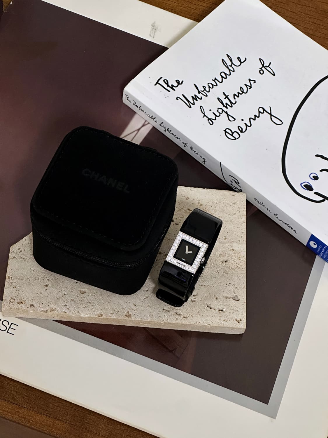 정품 샤넬 여자 다이아몬드 가죽 시계 신품 민트급 상품이미지6