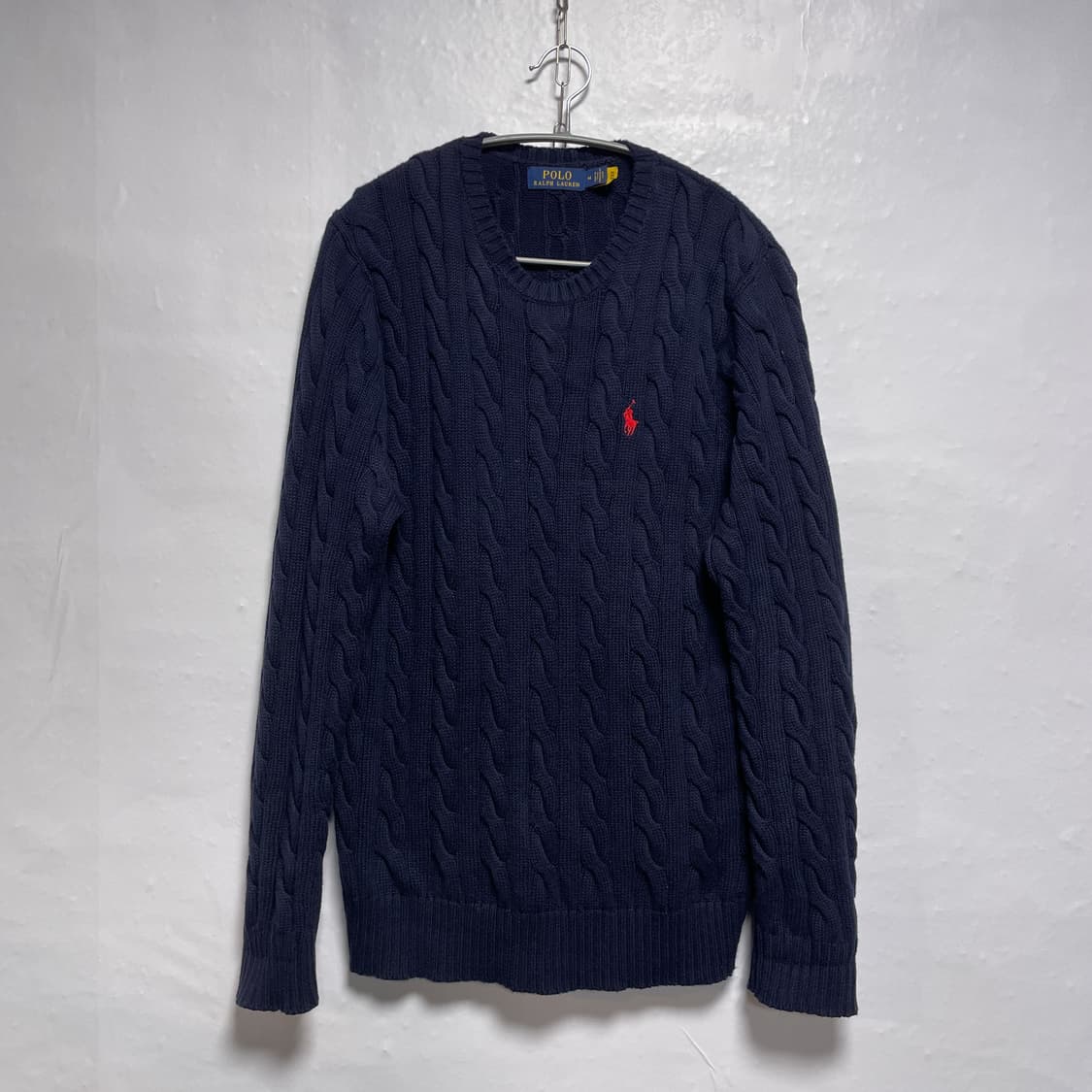 폴로 랄프로렌 네이비 꽈배기 니트 M 상품이미지1
