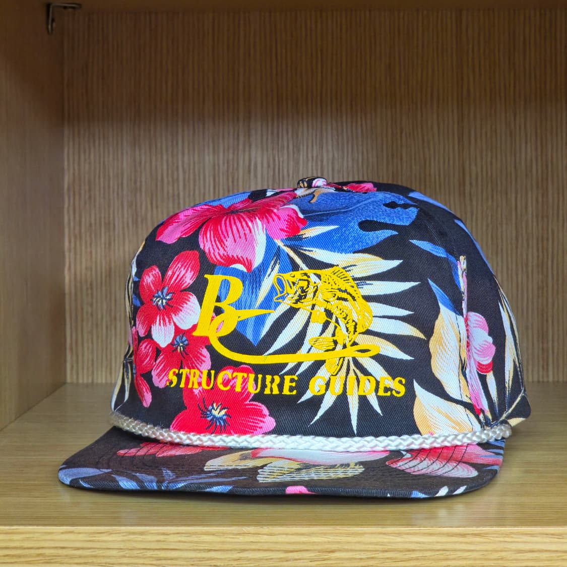 하와이안 플로럴 패턴 로프캡 상품이미지2