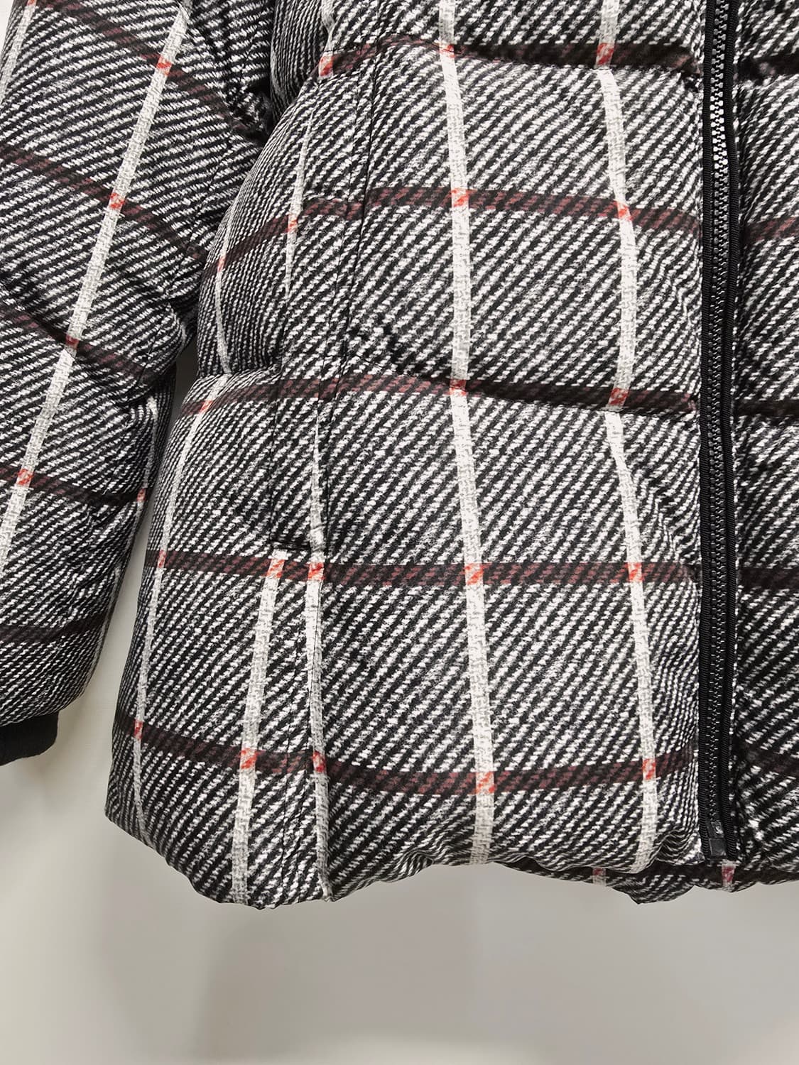 조이너스 체크 폭스퍼후드 다운패딩 점퍼66 상품이미지3