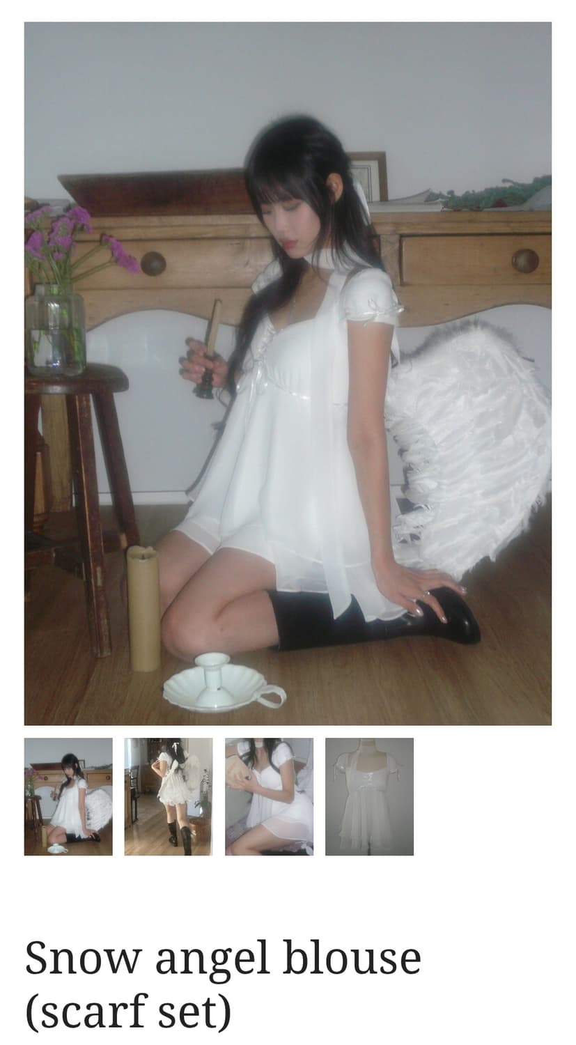 Angelnumber555 snow angel blouse 상품이미지2