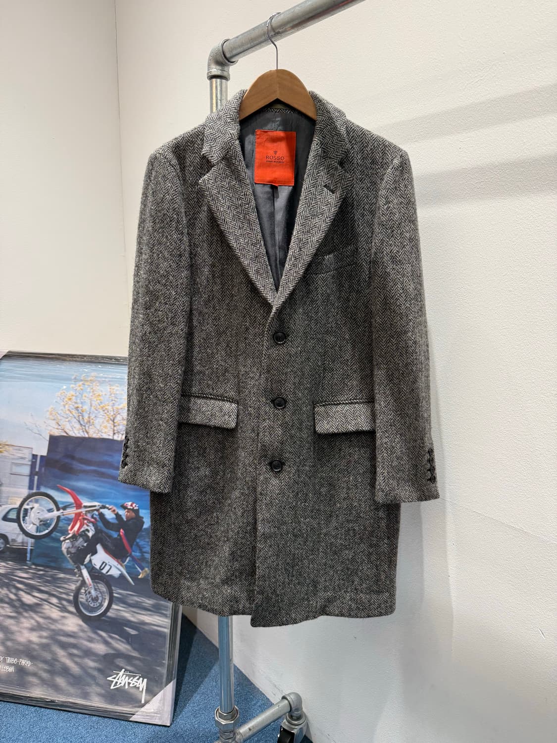 해리스트위드 어반리서치 헤링본 코트 상품이미지1