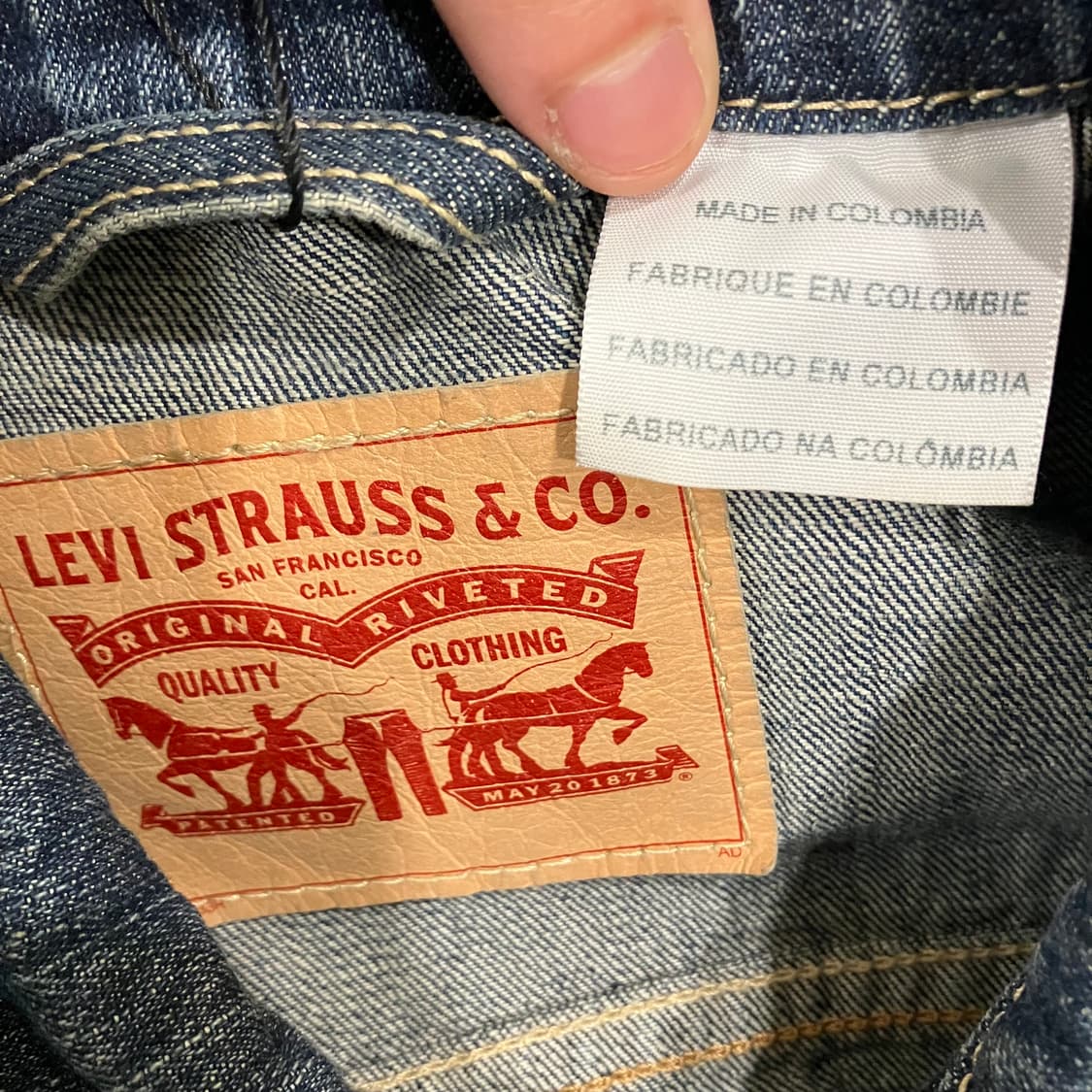 96 리바이스 데님 청자켓 빈티지 상품이미지3