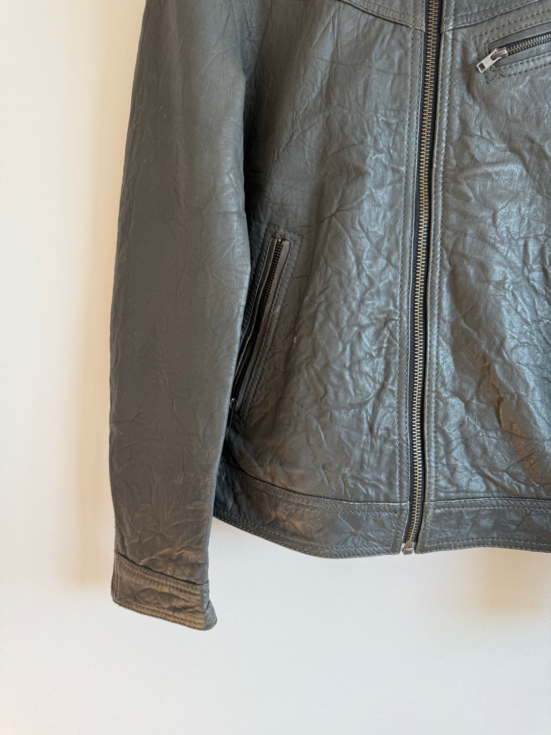 H&M 레더 자켓 상품이미지4