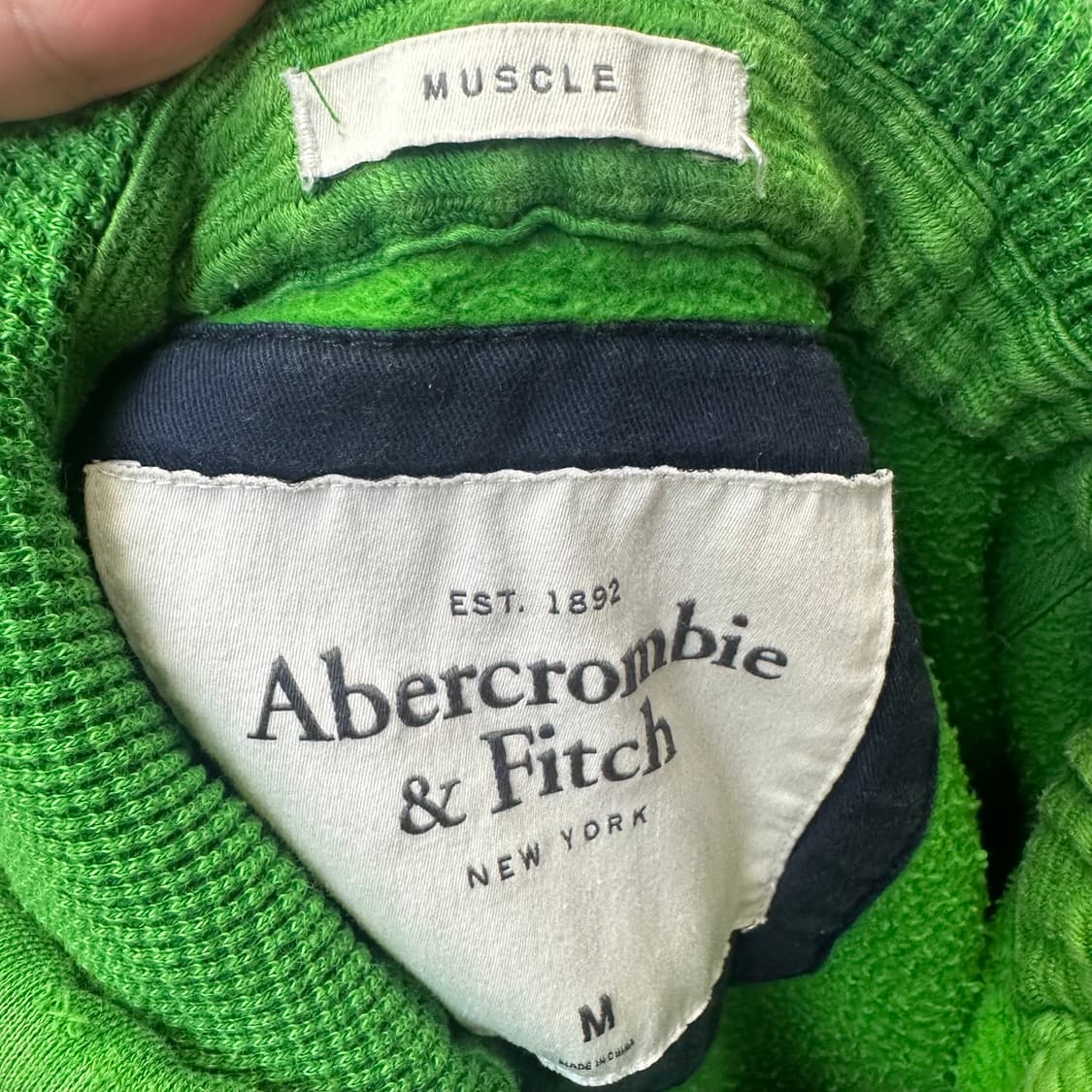 아베크롬비 빈티지 타이트핏 뉴욕 그린워싱후드집업 M 상품이미지3