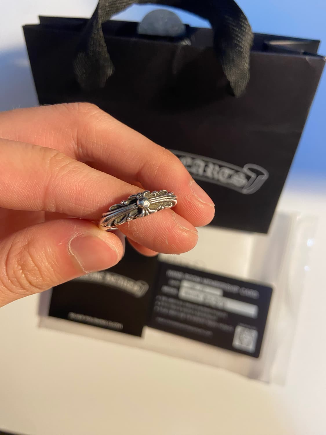 크롬하츠 베이비플로랄링 사이즈 us 7.5 상품이미지4