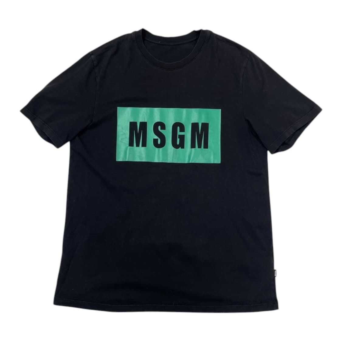엠에스지엠 MSGM 블랙 박스로고 반팔 티셔츠 M 상품이미지1