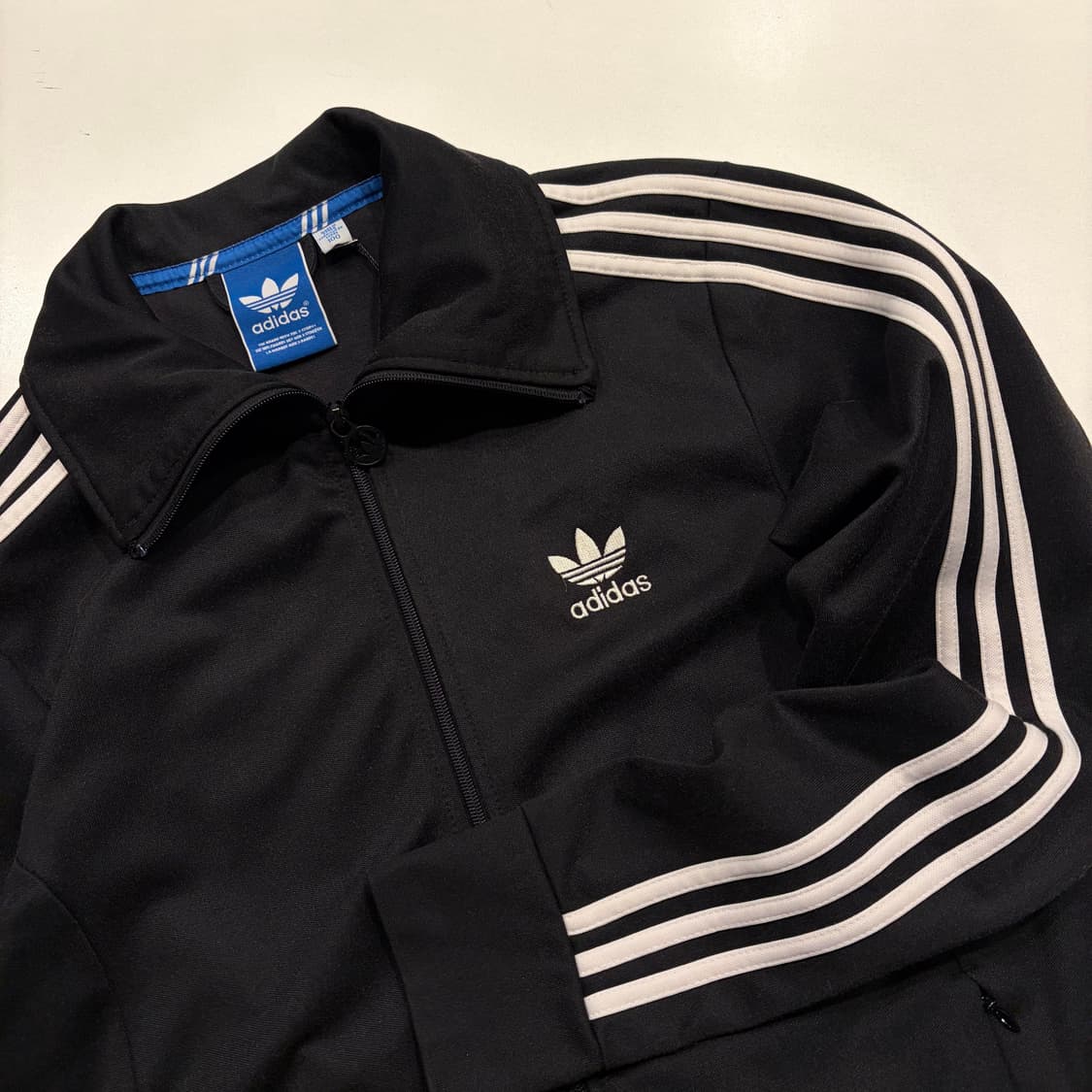 [100] 16s 아디다스 유로파 삼선 트랙 져지 블랙 C464 상품이미지3