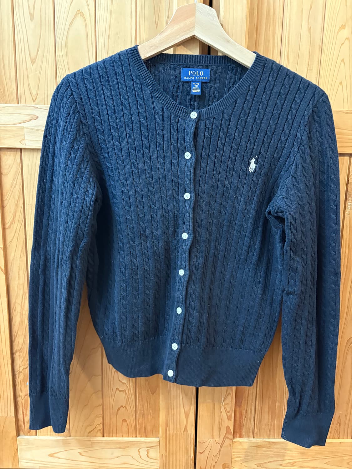 폴로 랄프로렌 네이비 케이블 가디건 상품이미지1