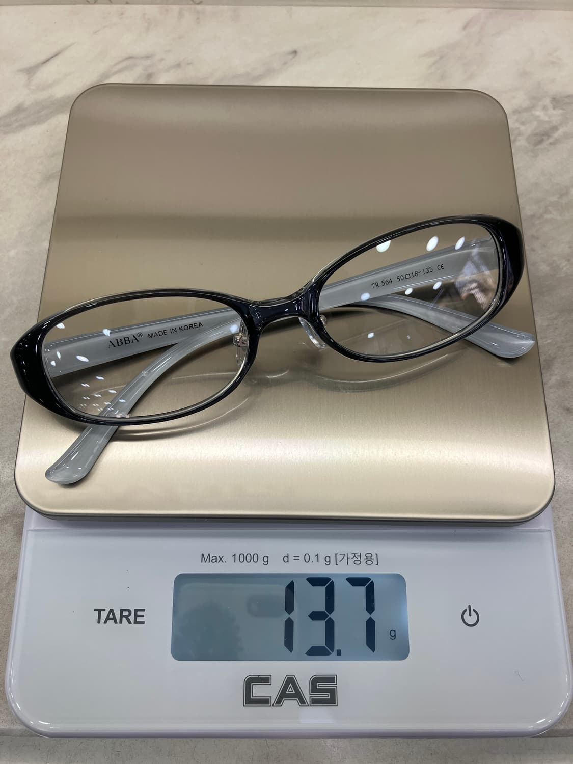 B72 AB2TR 그레이 오벌 슬림 뿔테 안경564 상품이미지8