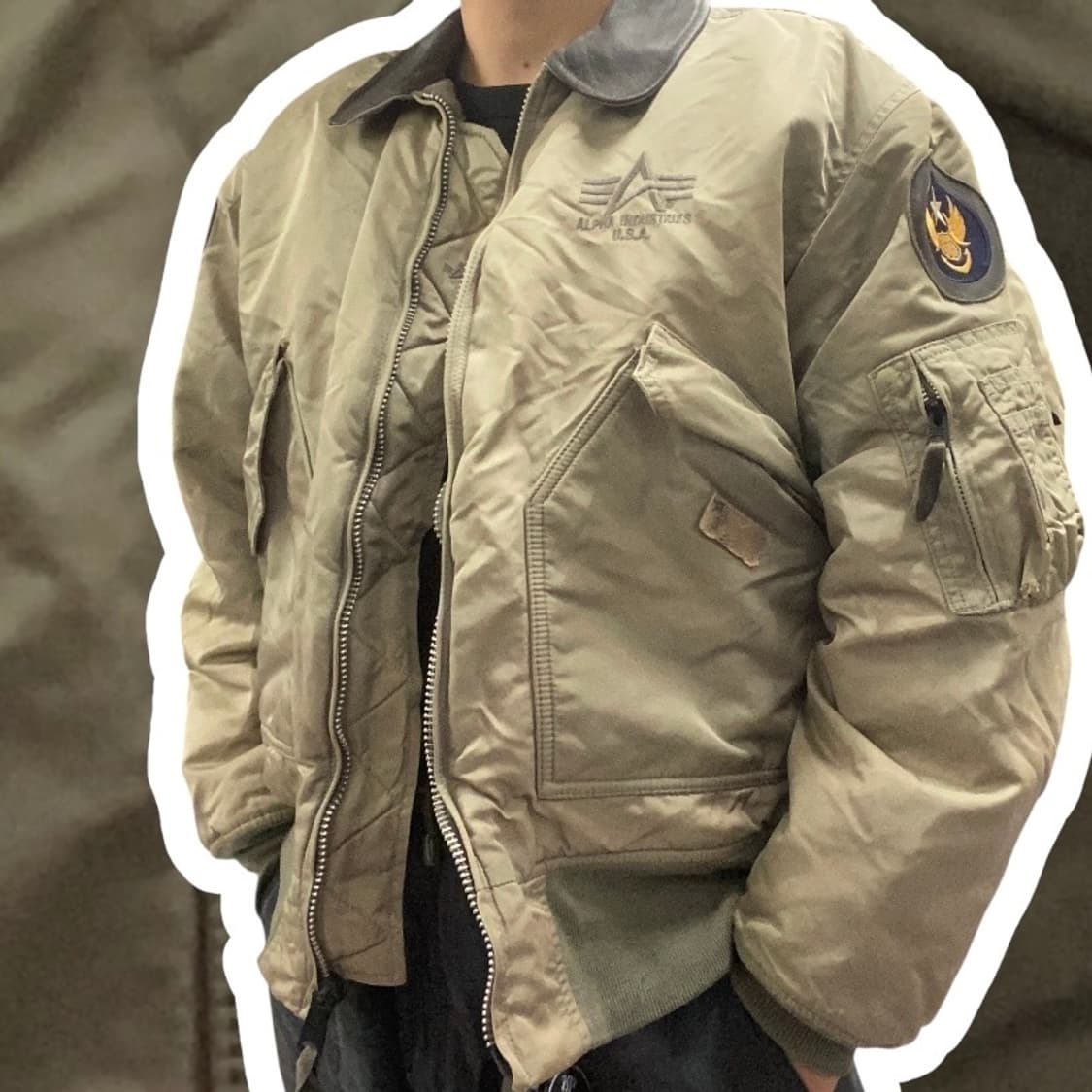 90s 알파인더스트리 FLT-45P 항공자켓 L V29 상품이미지1