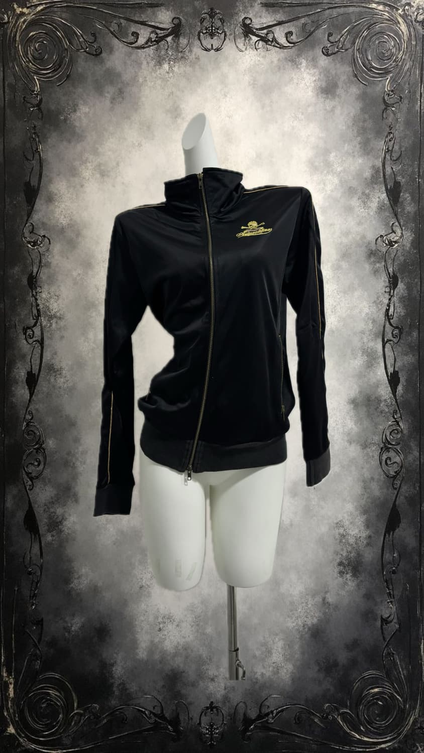 Black skull gold point jersey 상품이미지2