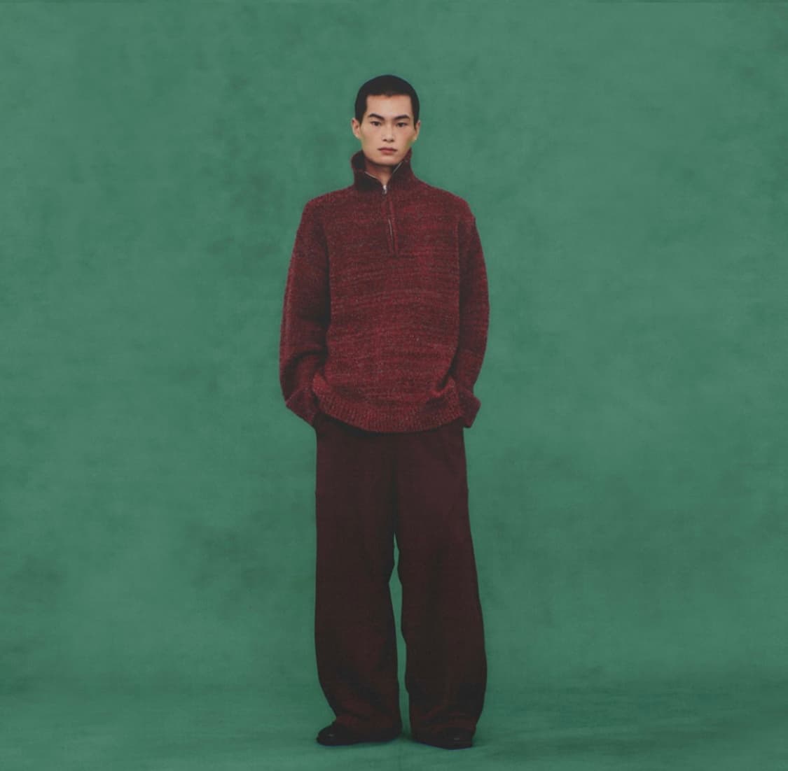 정가 23만) 999휴머니티 부클 집업 니트 M 상품이미지6