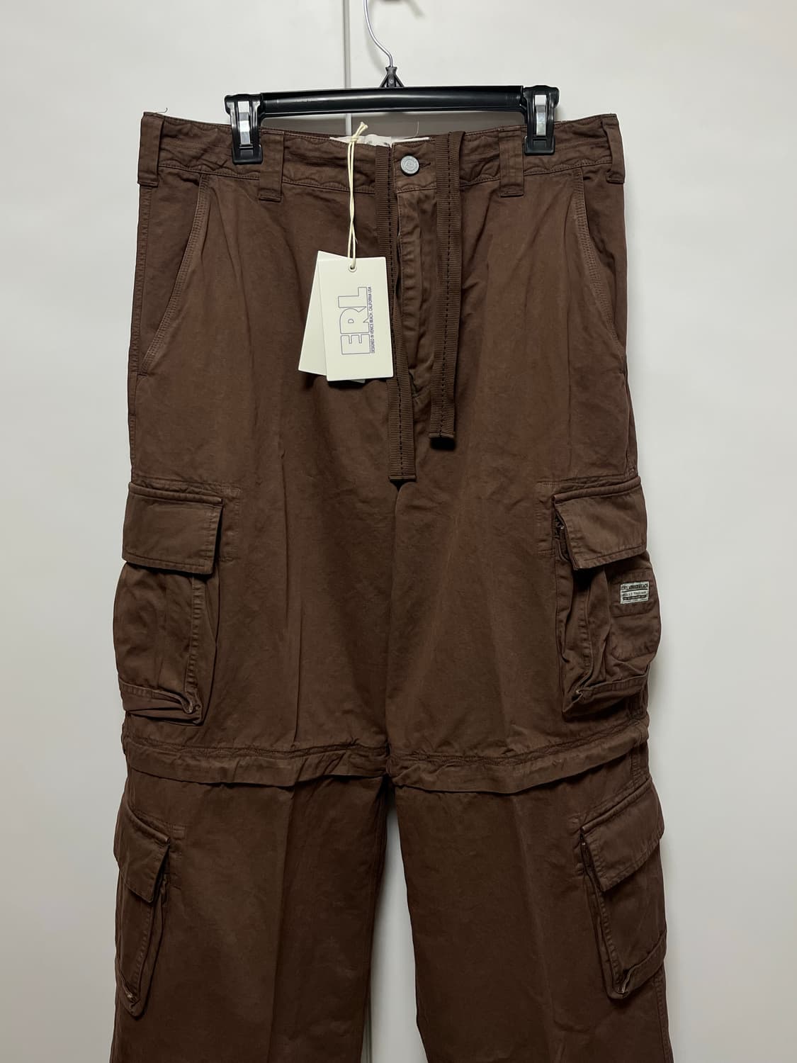 [S,M]이알엘 ERL 25fw ZIP-OFF 카고 팬츠/브라운 상품이미지3