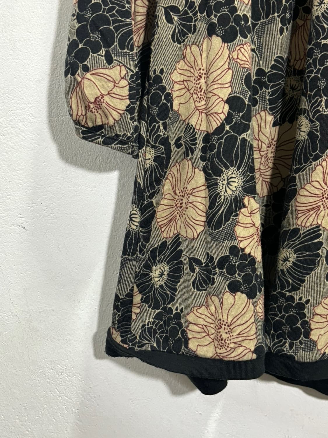 Vintage 플라워패턴 긴팔 미니 원피스 M 상품이미지7