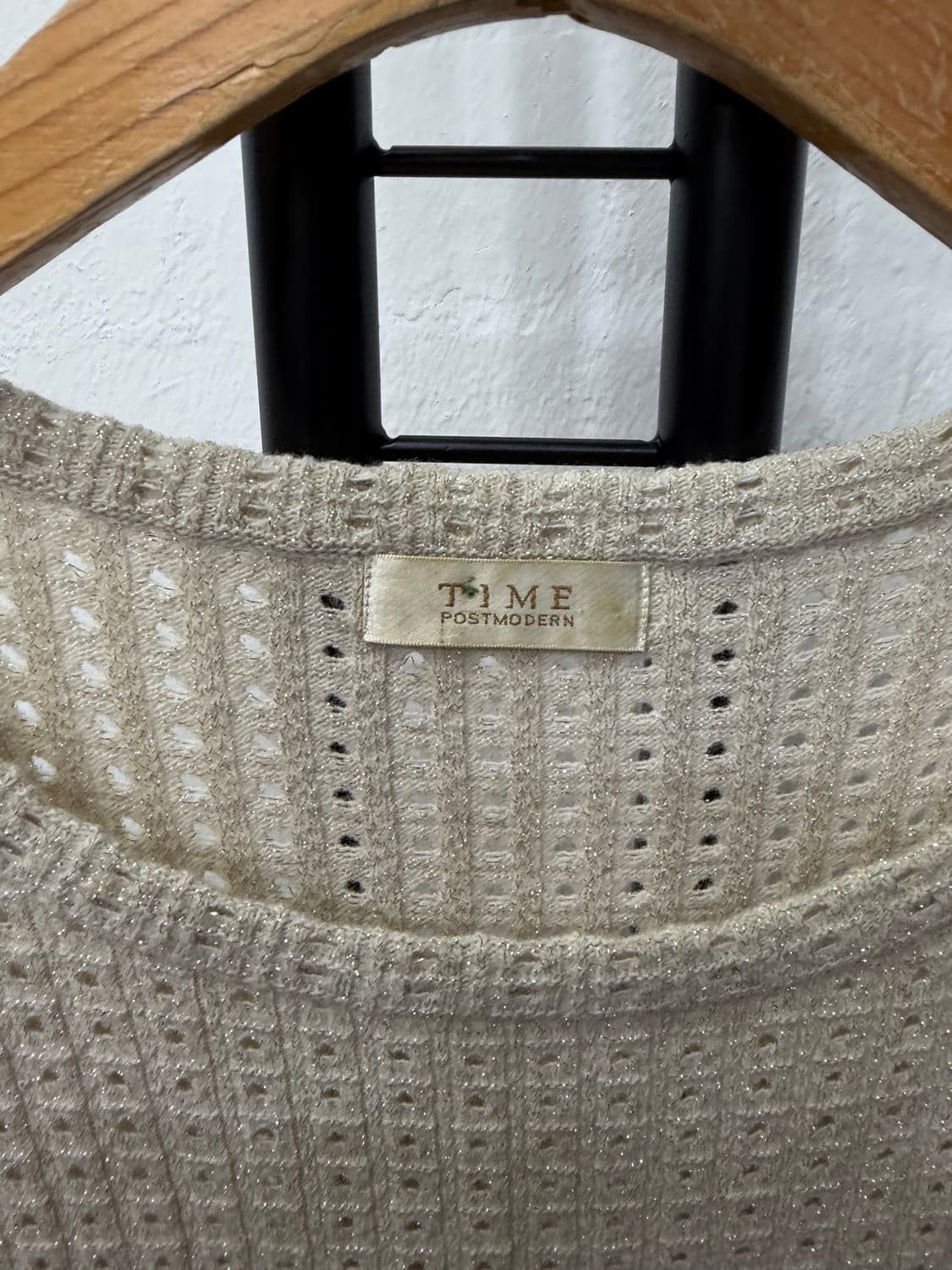 정품) TIME 타임 한섬 노슬리브 니트 펀칭 니트 85F 상품이미지7