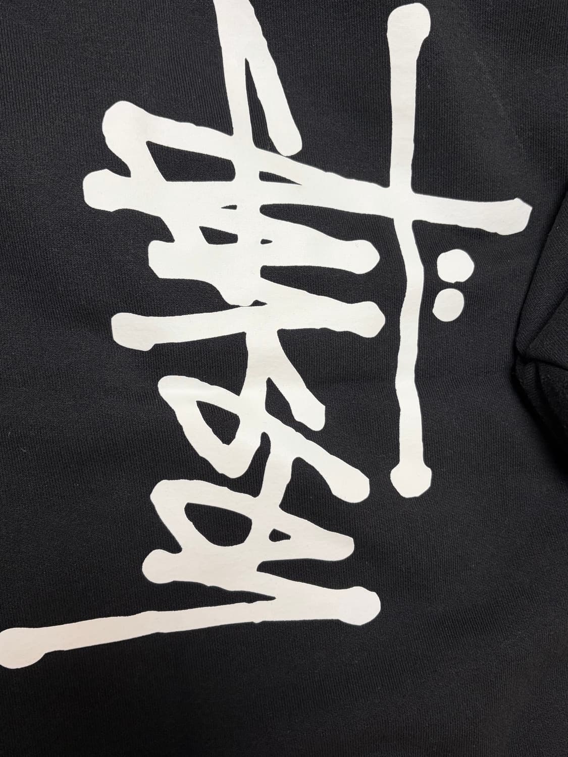 스투시 베이직 후드 블랙 xl 상품이미지5