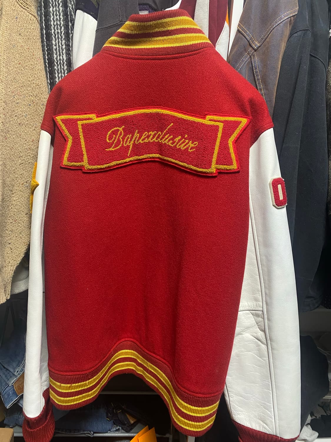 베이프 200개한정판 바시티자켓 상품이미지2