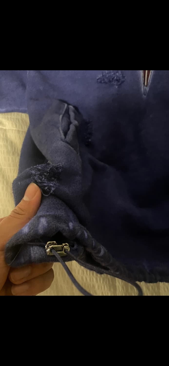 떠그클럽 락 후드 데미지 블루 상품이미지4