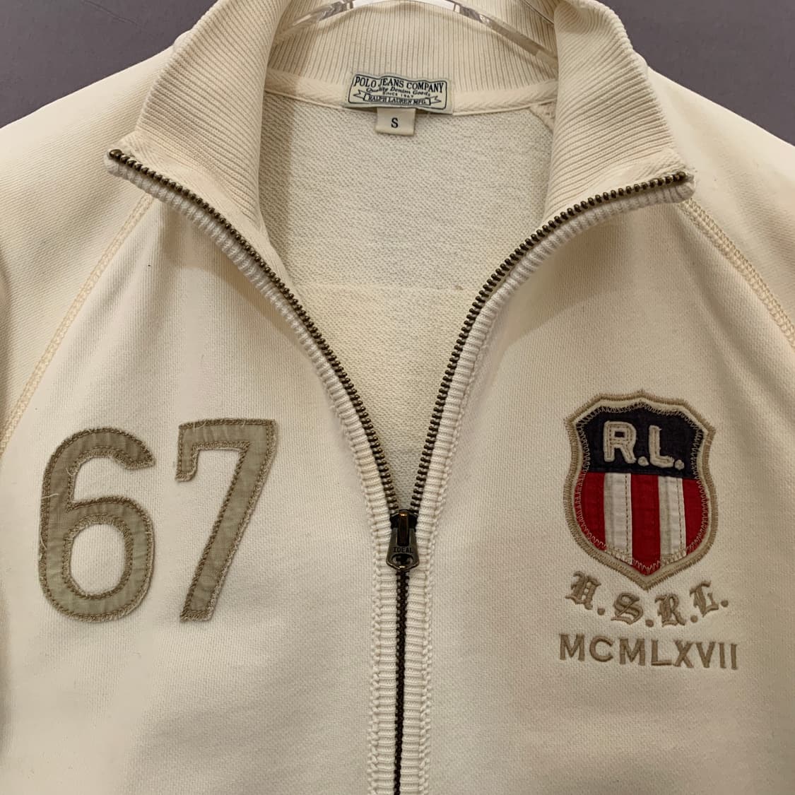 S 폴로 진스 USA 성조기 패치 빈티지 져지 자켓 상품이미지4