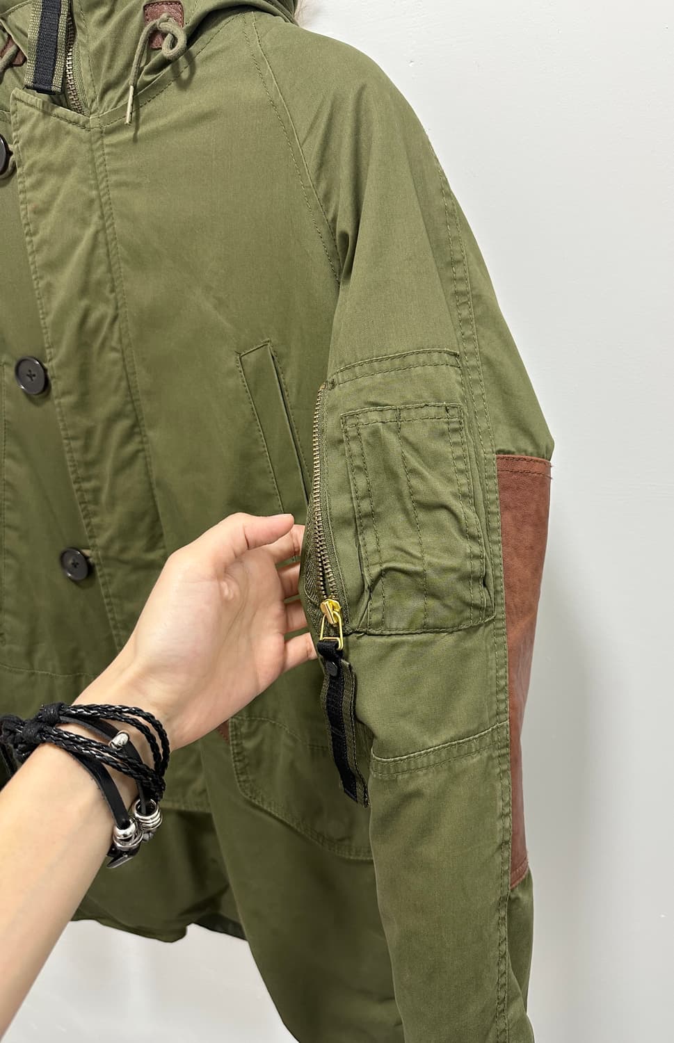 Vintage rabbit raccoon fur field jacket 상품이미지6
