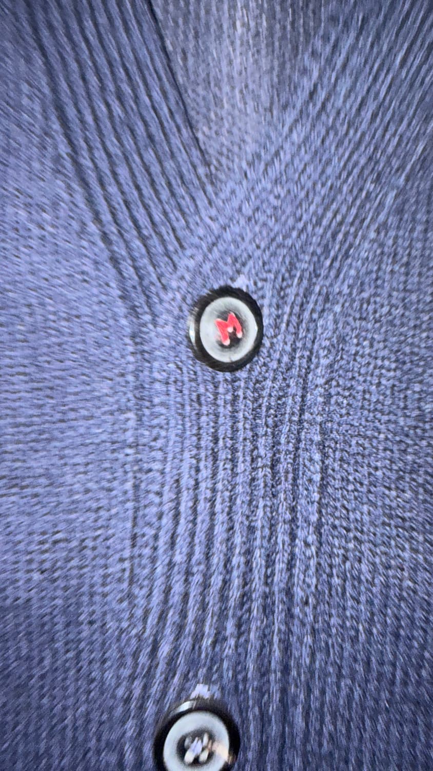 메종 마르지엘라 엘보우 패치 가디건 네이비 상품이미지7