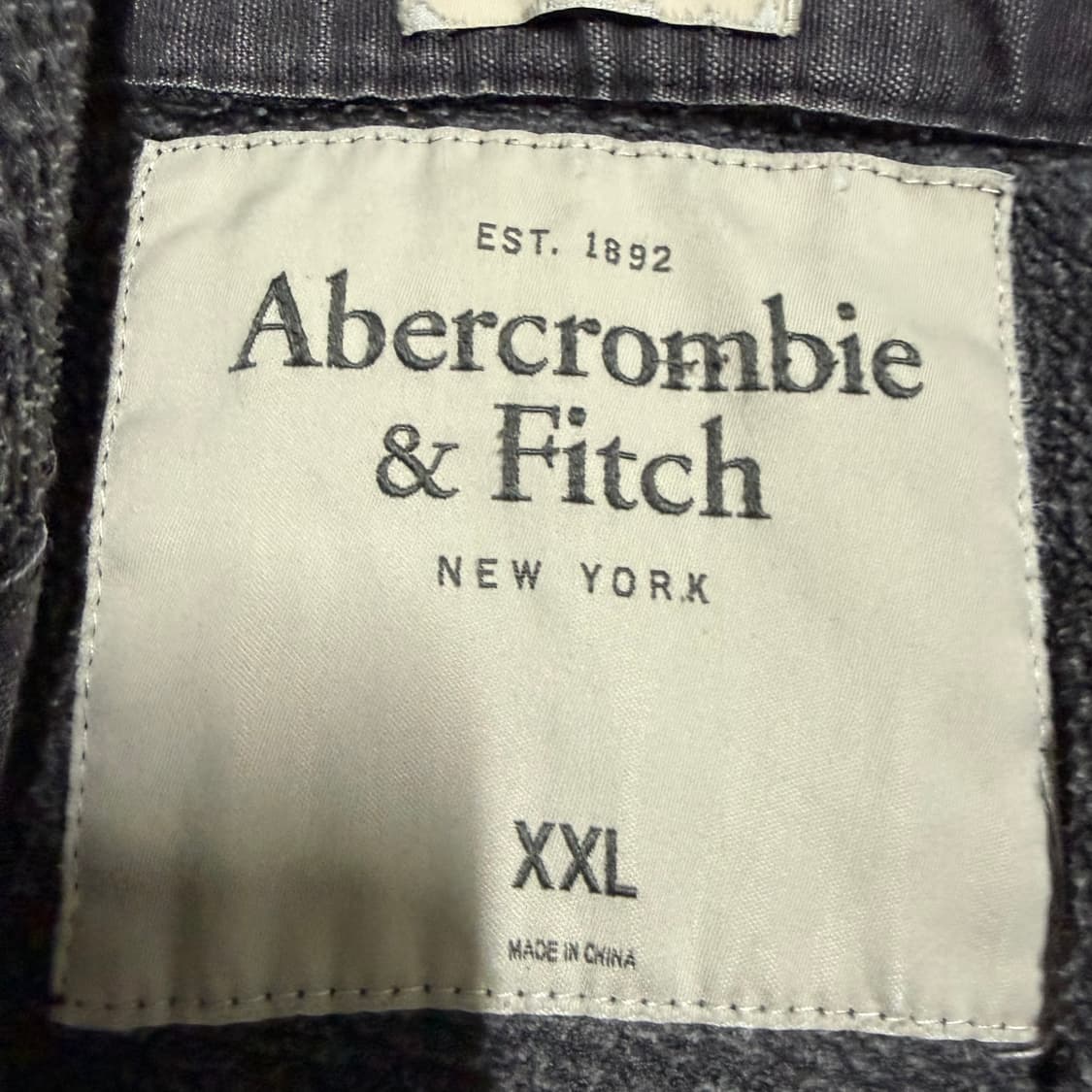 아베크롬비 그레이 후드집업 2XL 상품이미지3