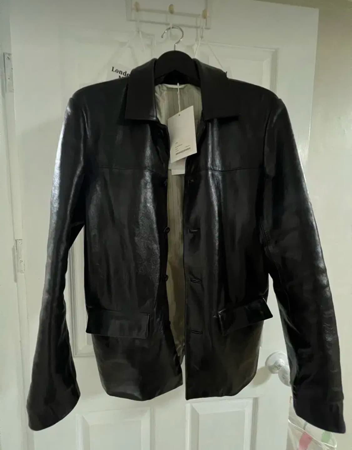 강정석 레더 카코트 새상품 48size 상품이미지1