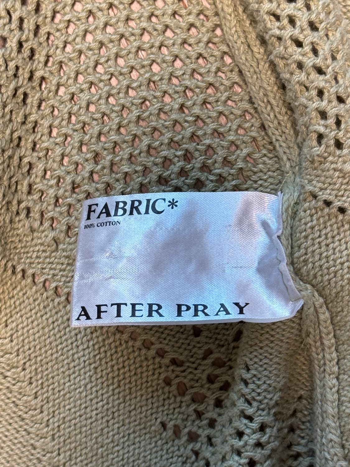 [L] 애프터프레이 리프 크로쉐 하프 니트 가디건 아보카도 상품이미지5