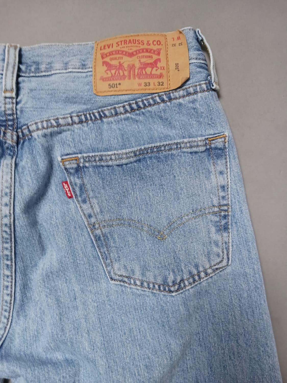 [33] 리바이스 501 연청 오리지널진 청바지 상품이미지9