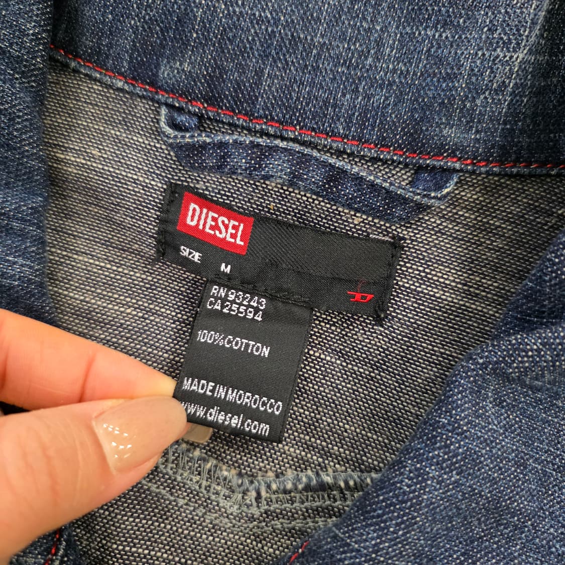 [M] 디젤 빈티지 데님 바이커 자켓 0219J 상품이미지3