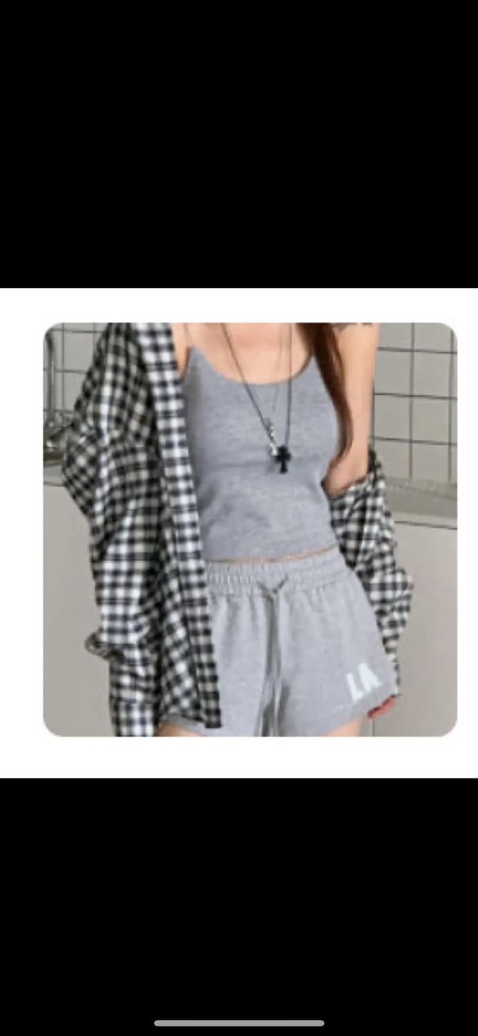 버킨 체크 린넨 남방 상품이미지1