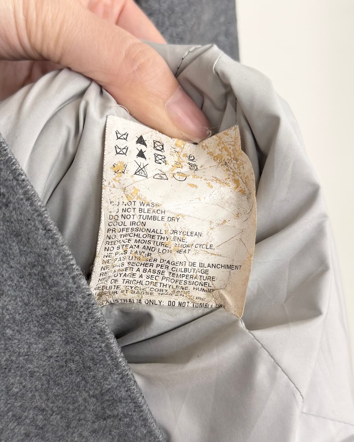 질 샌더 그레이 울 코트 상품이미지9