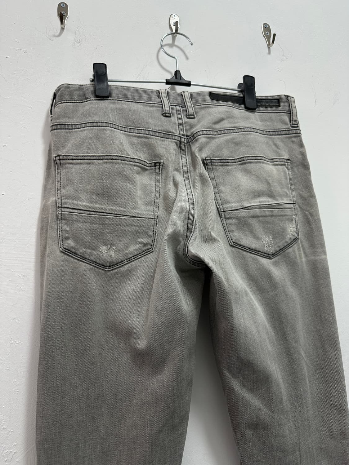 Zara man destroyed gray washing jeans 상품이미지10
