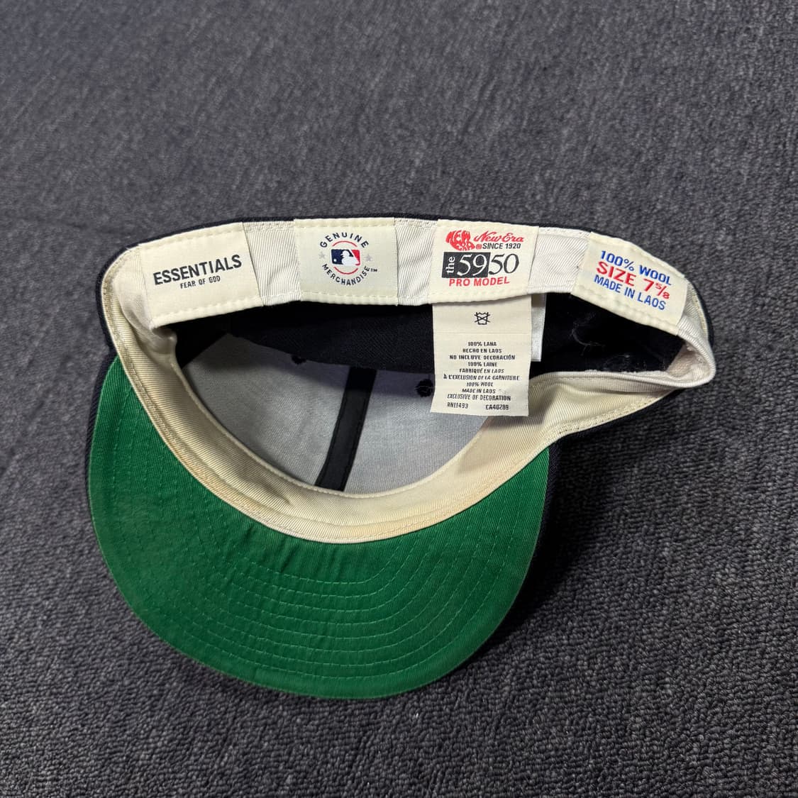 뉴에라 x 피어오브갓 에센셜 울 네이비 캡 상품이미지8