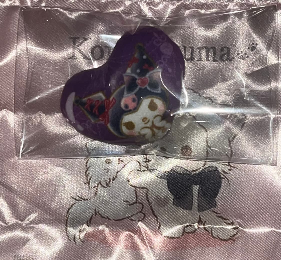 산리오 쿠로미 가챠 하트 뱃지 상품이미지1