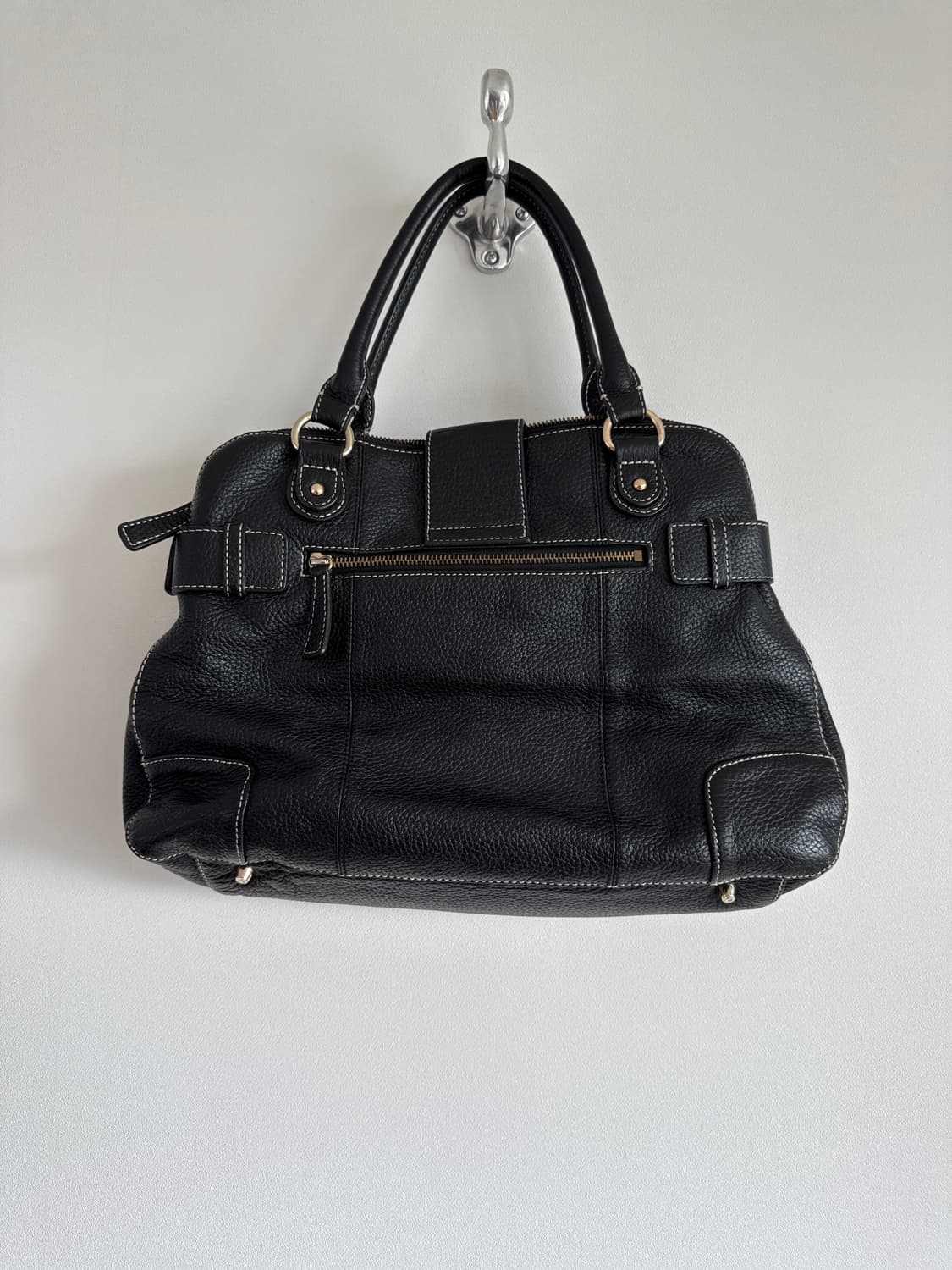 Pre owned 레더 벨트 토트백 상품이미지6